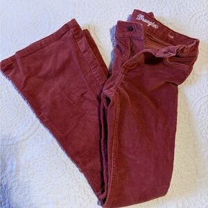 Wrangler Kids Corduroy Jeans in Maroon